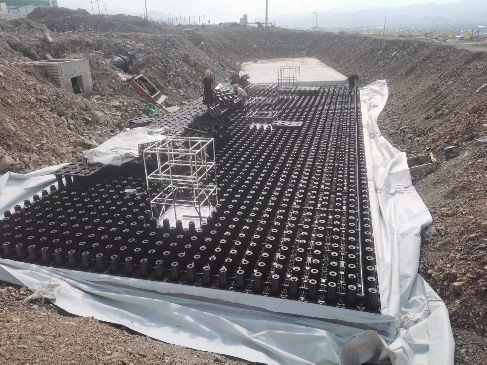 新建浙江丽水机场雨水回收利用系统工程1#池